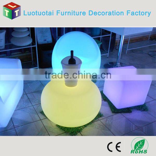 PE plastic led bar table used for club pub restaurant