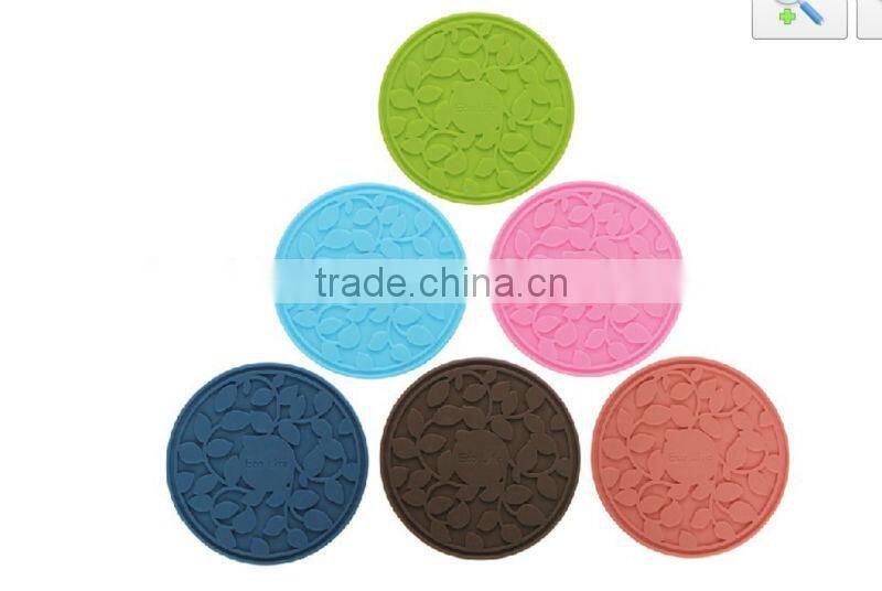 Promotion gift Creative Round Silicone Coffee Cup Coaster