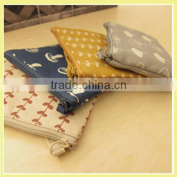 Natural Pattern Cotton/Hemp Coin bag