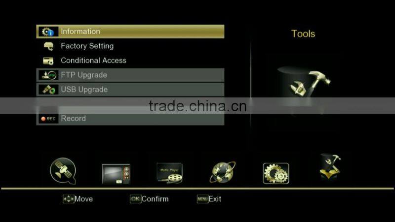 V8 Golden DVB-S2+T2/C 1080P Full HD IPTV Set Top Box Support Cccam Youtube 3G Powervu PVR Digital Satellite Combo Receiver