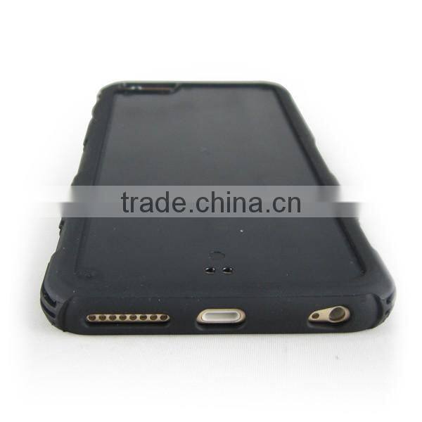 Black TPU+PC creative phone case (with notch) for iPhone 6/plus