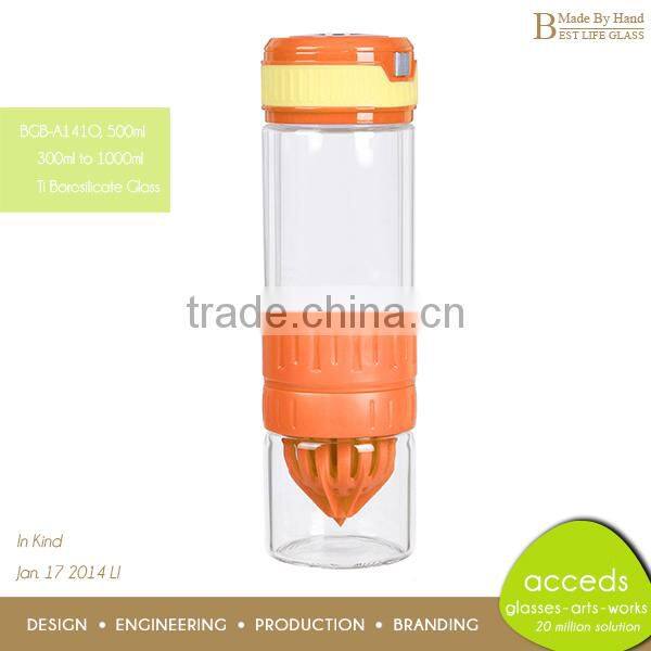 Borosilicate Glass Lemon Bottle / Cup Juice Source