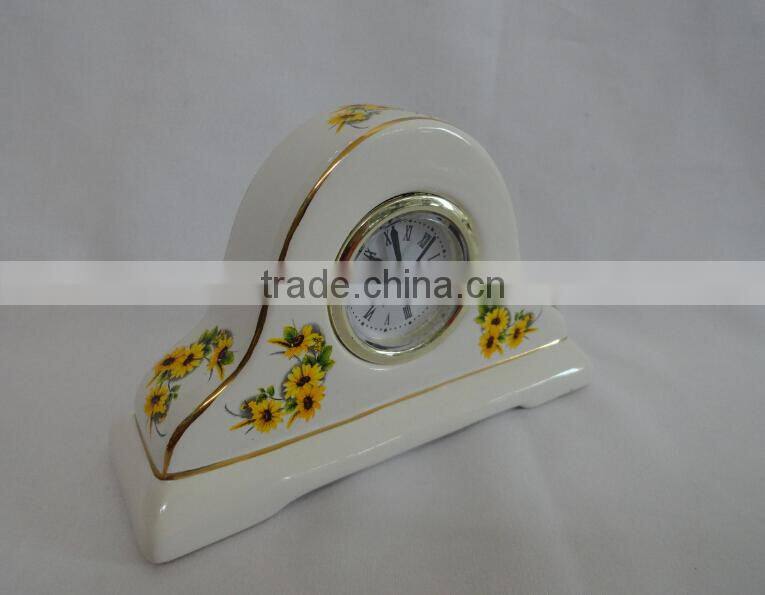 Vintage Table clock/Porcelain Table Clock