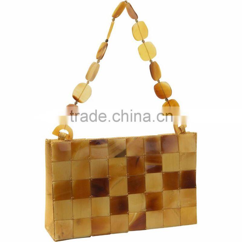 High quality best selling Bamboo Leaf Shell (Horn) Evening Bag from vietnam