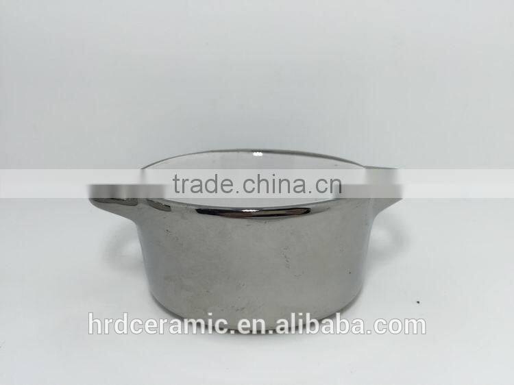 Stocked Stainless Steel Double Handle electric hot soup pot