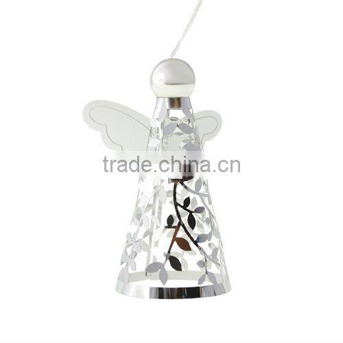 Hot Sale Silver Heart Xmas Hanging Ornament WS331-SS10001S
