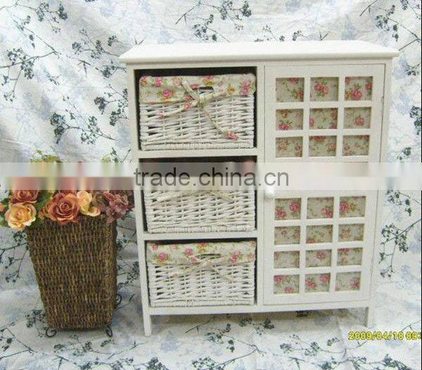 tong wood kitchen cabinet wire basket for other home decoration