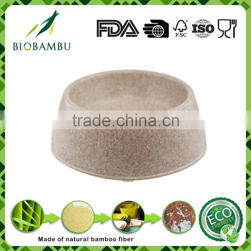 Wholesale Inexpensive OEM available Bamboo Fiber Pet Bowls