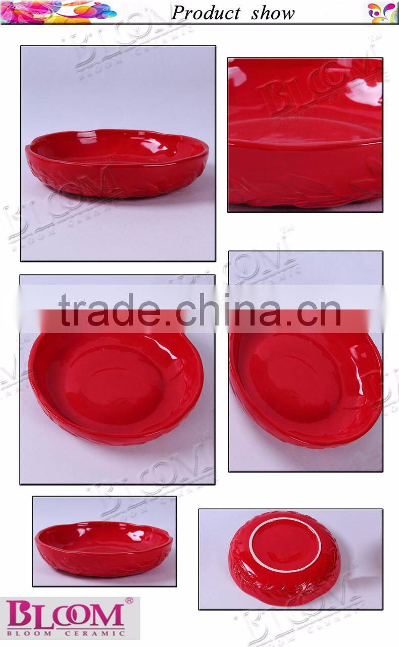 wholesale olive branch desgin ceramic candy dish