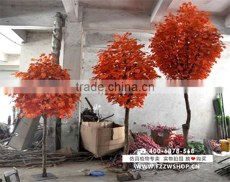 Artificial green potted topiary tree for wholesale