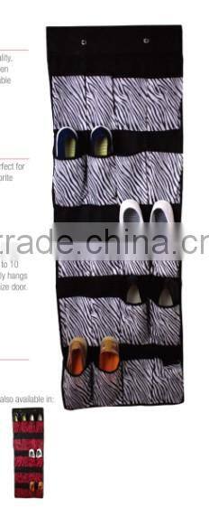 20 case shoe organizer in stripe deisgn