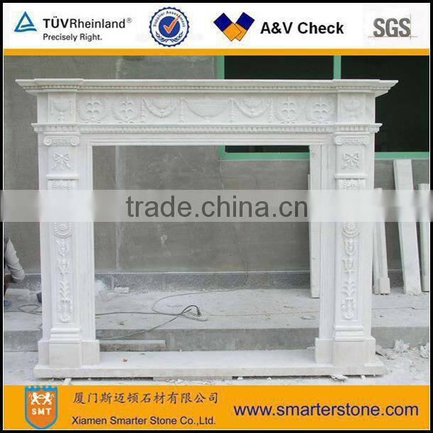 Antique Marble Fireplace Mantel