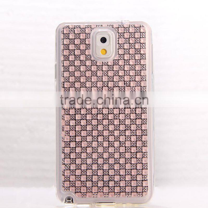 TPU new design diamond stone phone case for Samsung NOTE 3