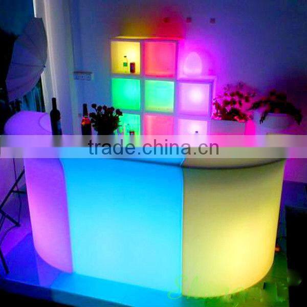 LED diwali lights bar counter for sale nightclub design led bar customize shape ottoman counter