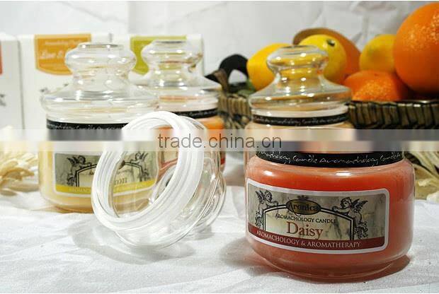 80ml 250ml 350ml glass wax jar glass candle holder with mushroom lid