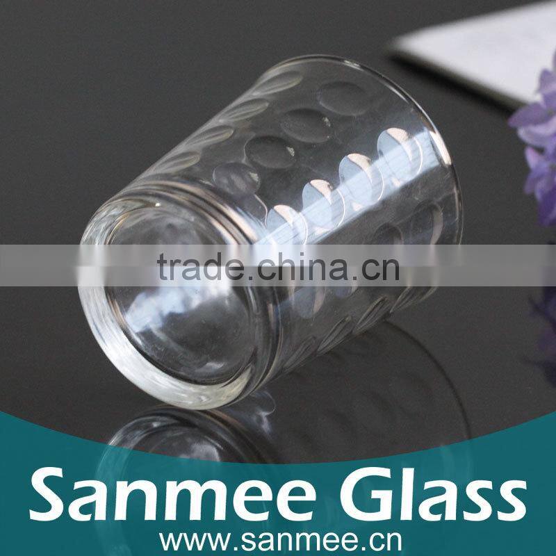 Internal Embossed New Fashion Style Glass Tumbler Drinking Glass Tumbler