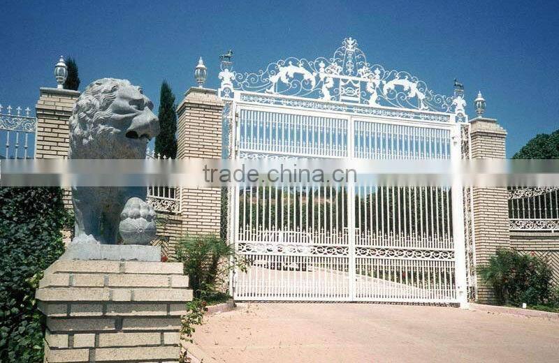 Bisini elegant wrought iron villa entry gate (BG90233)