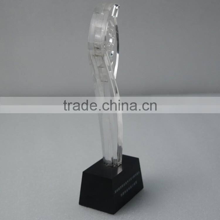 Custom High quality Golden star crystal trophy award