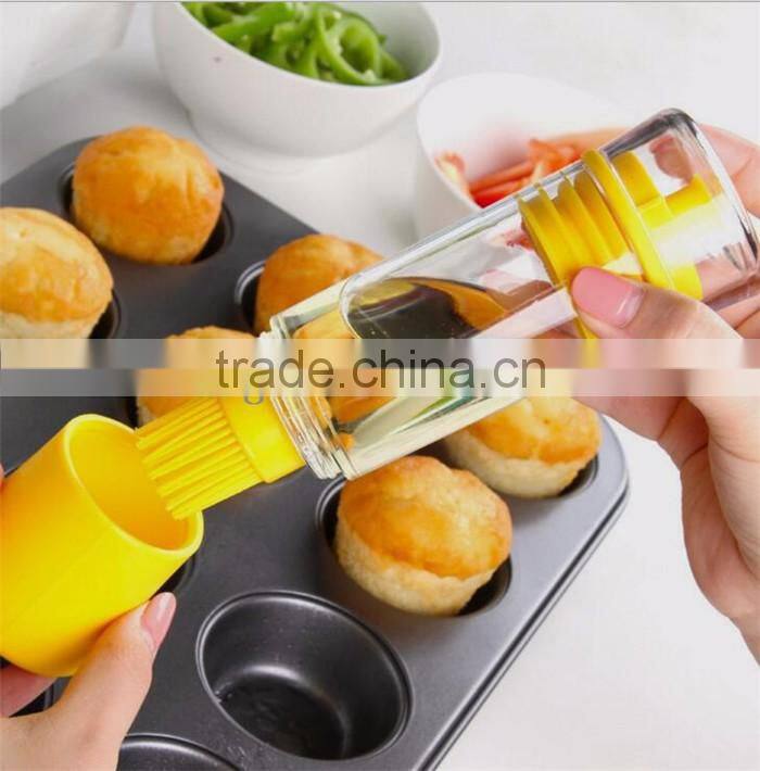 Multifunction brush /Multifunction bottle with silica gel head