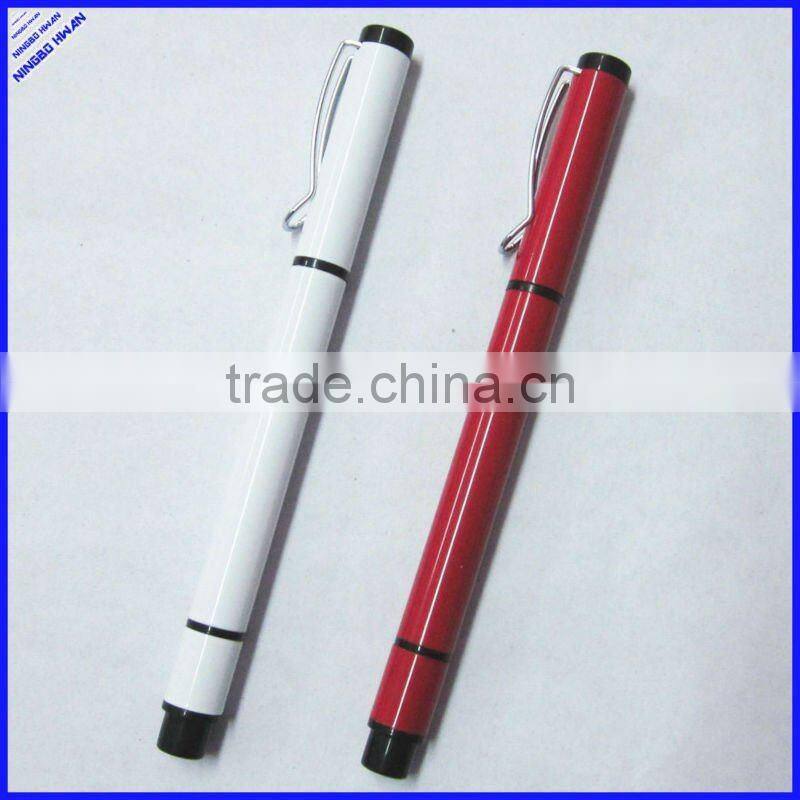 double ended multi functional ball pen with highlighter