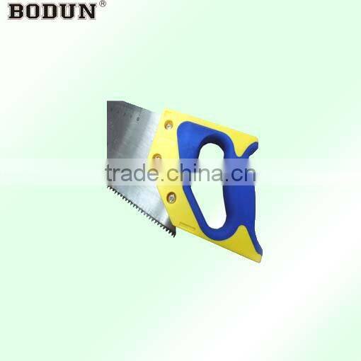 B9029-1 double color rubber handle hand saw with meter