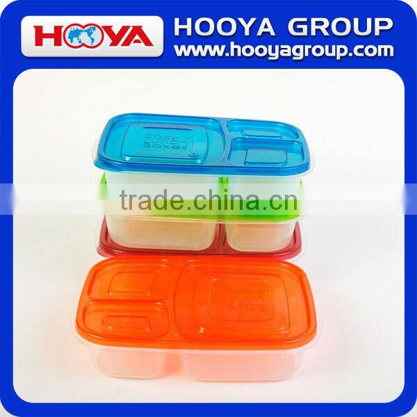 3 compartment wholesale plastic food container