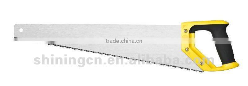 plastic handle hand saw, 65Mn blade material cutting tool edge hand saw,cross cut hand saw,concrete hand saw:SH-213