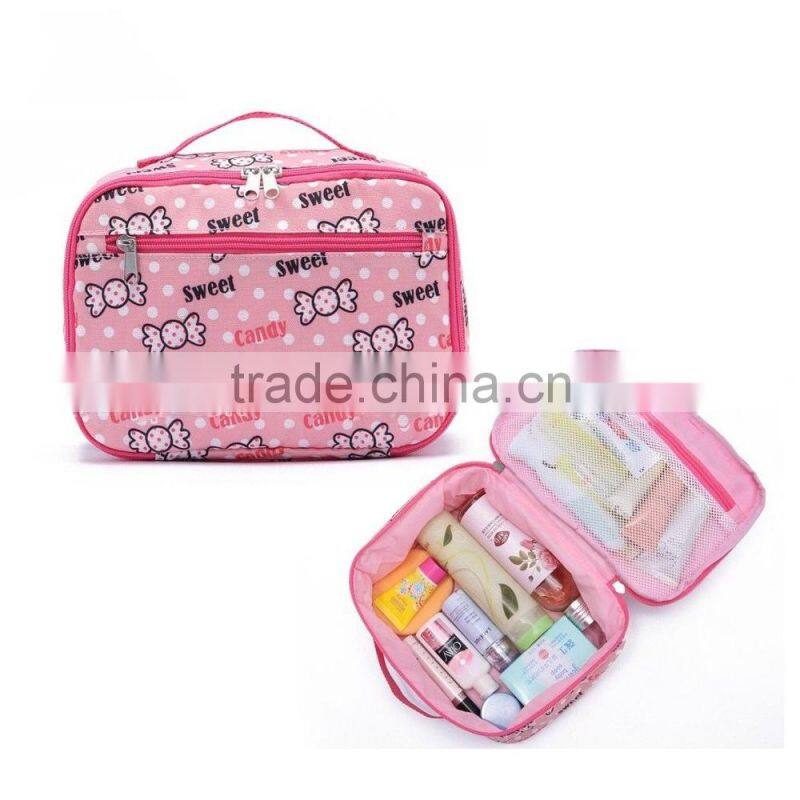 New Large Sweet Handbag Cosmetic Toiletry Wash Bag Women Kid Travel Handbag