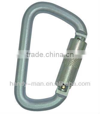 With CE EN362 Certification Steel Classic D Type Quicklock Carabiner