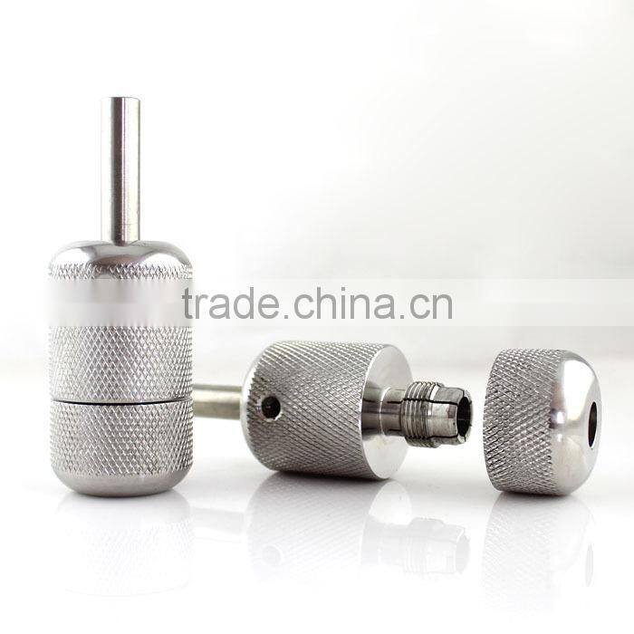 30mm New Stainless Steel Tattoo Machine Gun Self-Lock Grip Tubes Tattoo Supply Silver