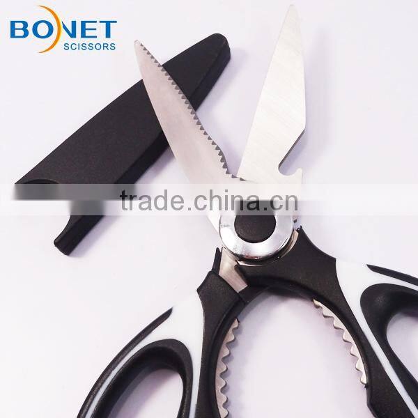 S52034P 8" Detachable Kitchen Shears in PP Handle shear with cover