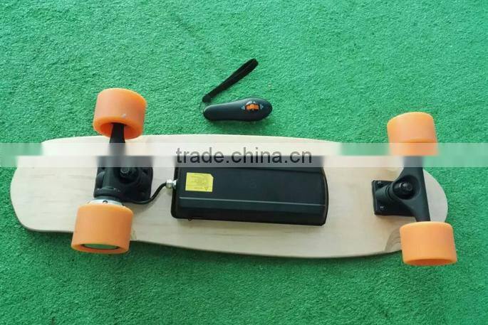 Wholesale Lithium Battery 4 Wheel Maple Sport Electric Skateboard 1200W Brushless Motorized Skateboard/Blue teeth