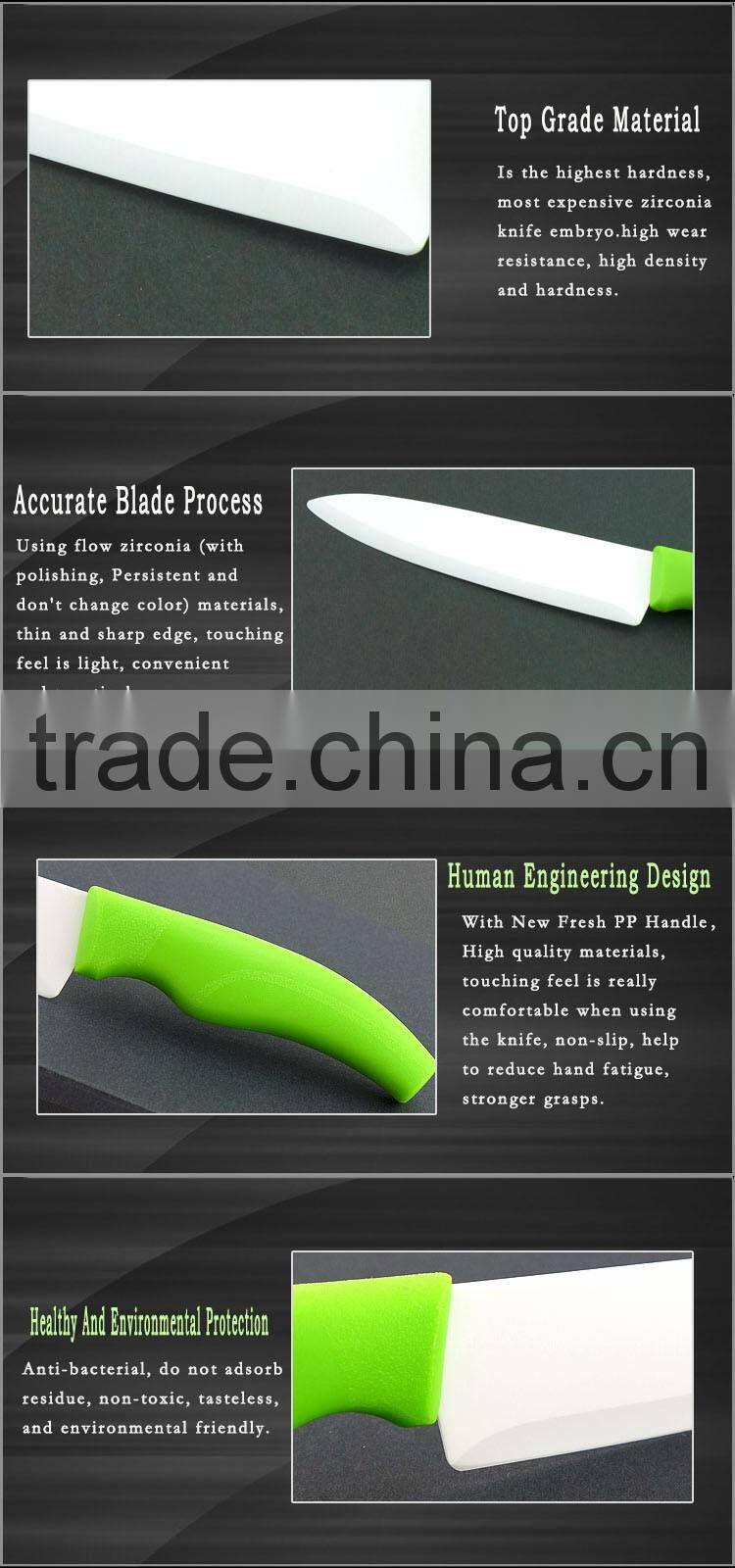 High Quality German Steel Available 4 Pieces Ceramic Knife