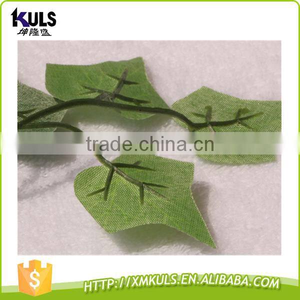 Green leaves of plastic Wholesale Christmas decorations simulation cane artificial Christmas tree parts