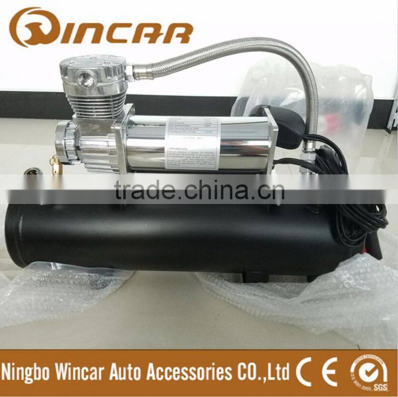 Heavy duty metal car air compressor with 8L tank pressure switch