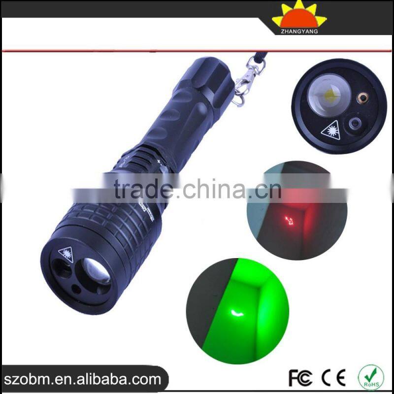 Wholesale OEM 3 in 1 5mW Green and Red Laser Pointer + Leitesi LED Multifunction Flashlight for Rifle Hunting