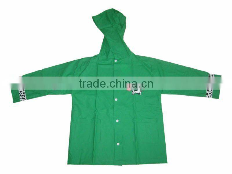 210T Nylon or poly PVC Coated waterproof Kids Raincoat;Children Raincoat;Toddlers Raincoat