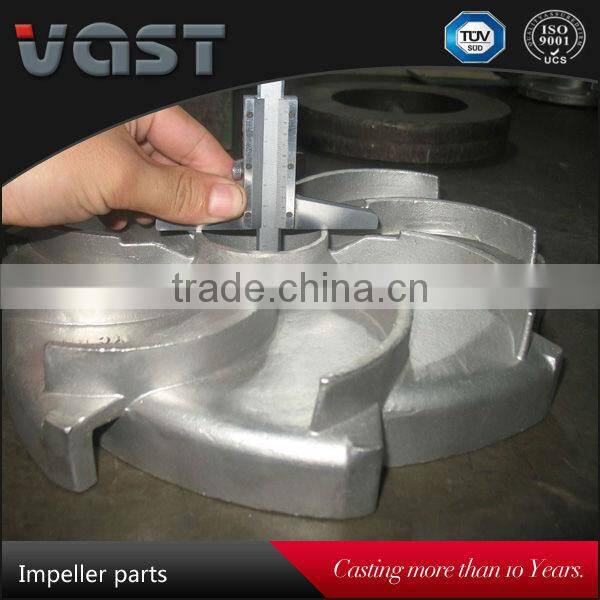 Superior quality submersible pump impeller with stamping and welding