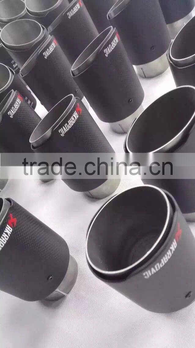 factory price akrapovic china car exhaust muffler tip Akrapovic carbon fiber exhaust tip muffler pipe