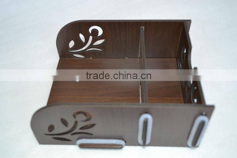 Wooden table case unfinished wood case portable file case