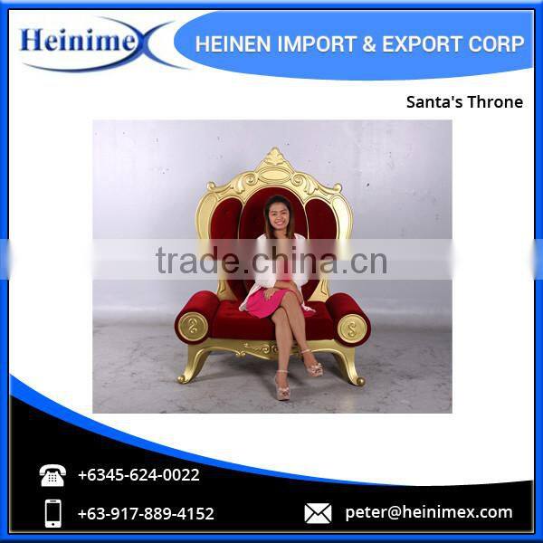 High Quality Fibreglass Christmas Santa Throne