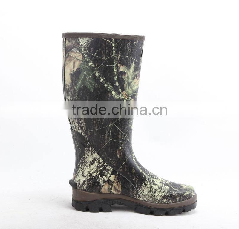 Waterproof Rubber Hunting Rain Boots OEM Design