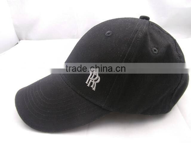 custom black ball cotton cap/with high quality