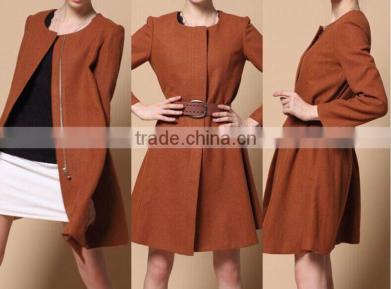 woven wool fabric for winter ladies cheap overcoat designs
