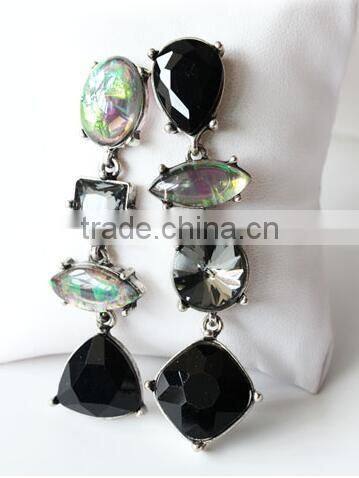 Colorful Raw Glass Beads Fancy Gemstone Earring Elements