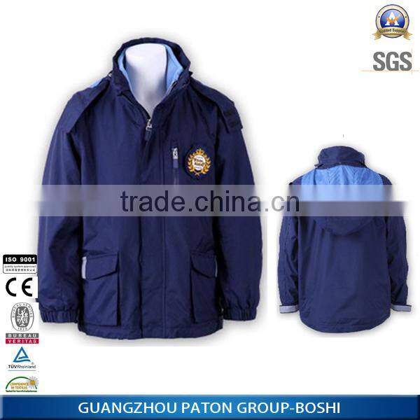 School Uniform kids fleece water resistant jackets for kid