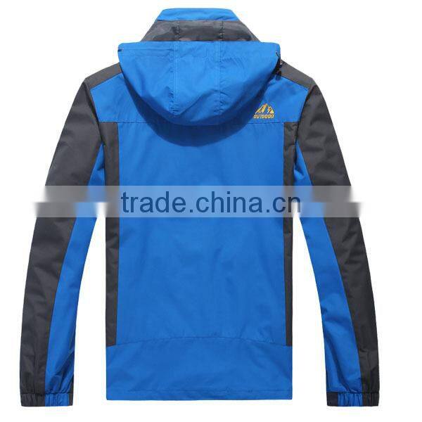 Winter adult sport waterproof jacket with hood