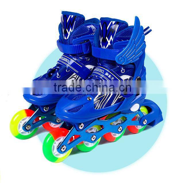 2017 adjustable skate flashing kids roller shoes wholesale