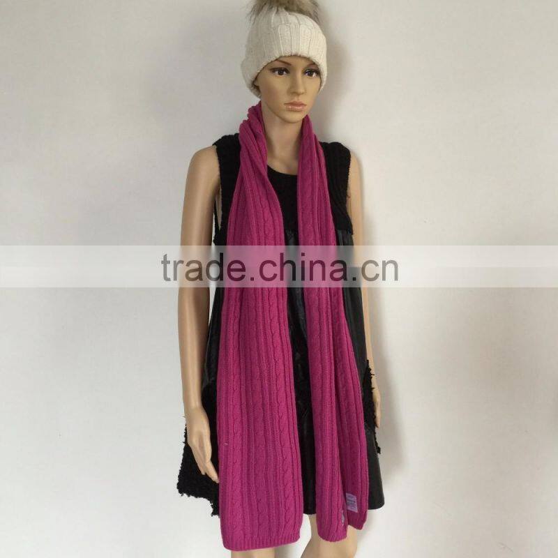 jacquard or plain flat circle warp knitting machine winter men and women woolen scarf factory