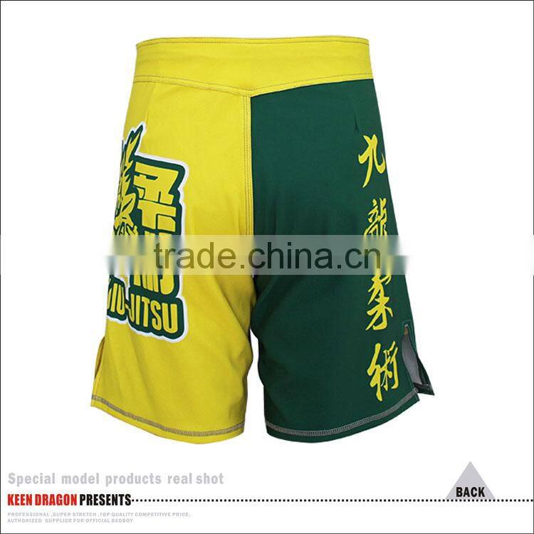 Large size sportswear 4-way stretch custom design mens mma shorts xxxl